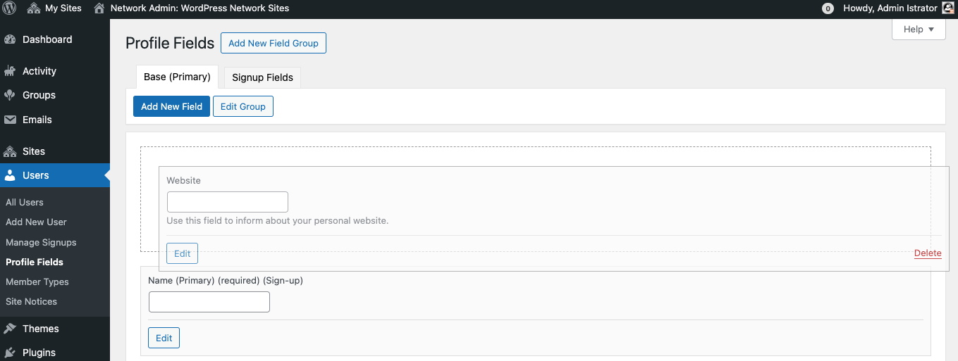 Reorder fields
