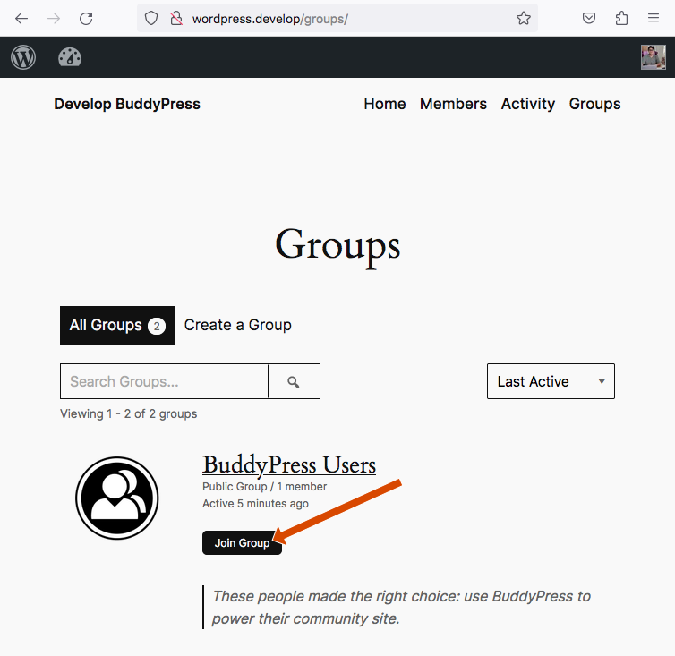 BP Groups Directory