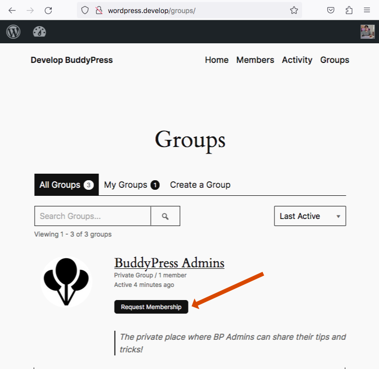 BP Groups Directory